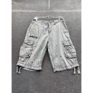 Helix Cargo Shorts Mens 30 Gray‎ Mid Rise Casual Mid Rise Utility Hiking Outdoor